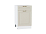 Шкаф нижний с 1-ой дверцей и ящиком Ницца (816х500х478) Белый/Агат