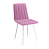 Тахо / стул (велюр тенерифе розовый / Цвет (металл): белый)