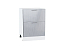 Шкаф нижний с 2-мя ящиками Валерия-М (816х600х478) Белый/Серый металлик дождь светлый