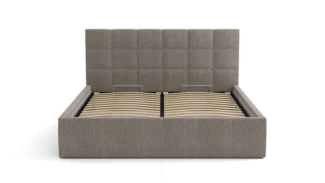 Кровать "Диана" 1600 (Н=1010мм) с подъемным мех. жаккард тесла дым