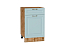 Шкаф нижний с 1-ой дверцей и ящиком Ницца (816х500х478) Дуб Вотан/Голубой