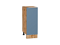 Шкаф нижний с 1-ой дверцей Фьюжн (816х300х480) Дуб Вотан/silky blue