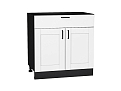 Шкаф нижний с 2-мя дверцами и ящиком Лофт (816х800х480) graphite/super white