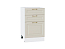 Шкаф нижний с 3-мя ящиками Ницца (816х500х478) Белый/Агат