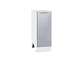 Шкаф нижний с 1-ой дверцей Валерия-М (816х300х478) Белый/Серый металлик дождь светлый