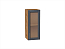 Шкаф верхний с 1-ой остекленной дверцей Сканди (716х300х320) Дуб Вотан/Graphite Softwood
