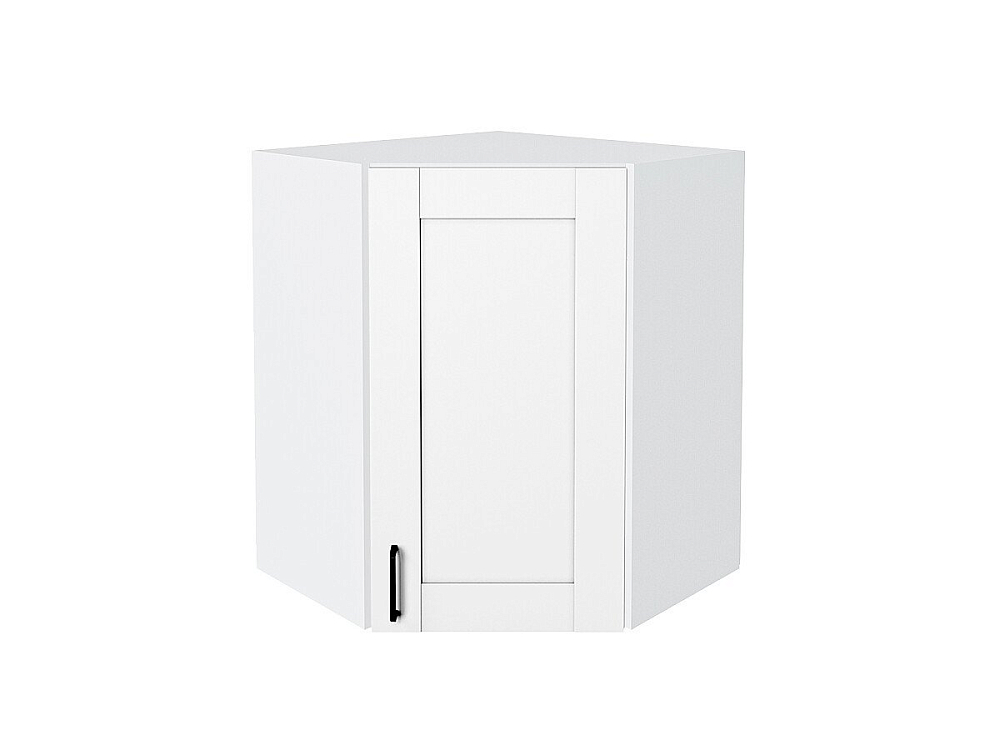 Шкаф верхний угловой Лофт (716х600х600) Белый/super white
