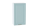 Шкаф верхний с 1-ой дверцей Ницца (920х500х318) Белый/Голубой