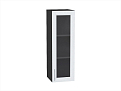 Шкаф верхний с 1-ой остекленной дверцей Сканди (920х300х320) graphite/white softwood