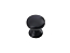 Ручка кнопка мебельная URSULA RC433BL.4 (25х25х25) BL Матовый черный