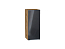 Шкаф верхний с 1-ой дверцей Фьюжн (716х300х320) Дуб Вотан/Anthracite