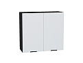 Шкаф верхний с 2-мя дверцами Евро (716х800х318) graphite/Белый