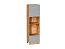 Шкаф пенал с 1-ой дверцей и ящиком под технику Ницца (2132х600х574) Дуб Вотан/Графит