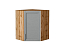 Шкаф верхний угловой Сканди (716х600х600) Дуб Вотан/Grey Softwood