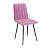 Тахо / стул (велюр тенерифе розовый / Цвет (металл): черный)