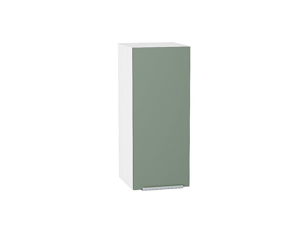 Шкаф верхний с 1-ой дверцей Фьюжн (716х300х320) Белый/silky mint