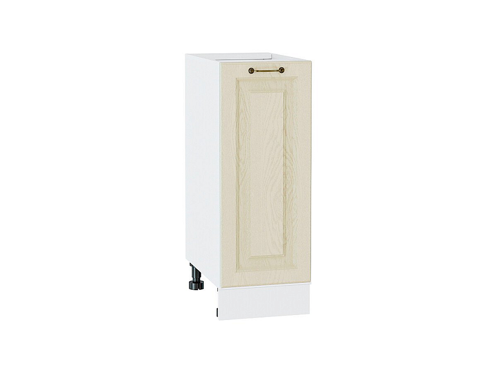 Шкаф нижний с 1-ой дверцей Ницца (816х300х478) Белый/Дуб крем