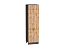 Шкаф пенал с 2-мя дверцами Флэт (2132х600х574) Graphite/Wotan Oak 2S