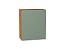 Шкаф верхний с 1-ой дверцей Фьюжн (716х600х320) Дуб Вотан/Silky Mint