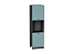 Шкаф пенал с 2-мя дверцами под технику Флэт (2132х600х574) Graphite/Grey-green In 2S
