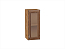 Шкаф верхний с 1-ой остекленной дверцей Шале (716х300х320) Дуб Вотан/Brown Dreamline