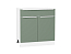 Шкаф нижний с 2-мя дверцами и ящиком Фьюжн (816х800х480) Белый/Silky Mint