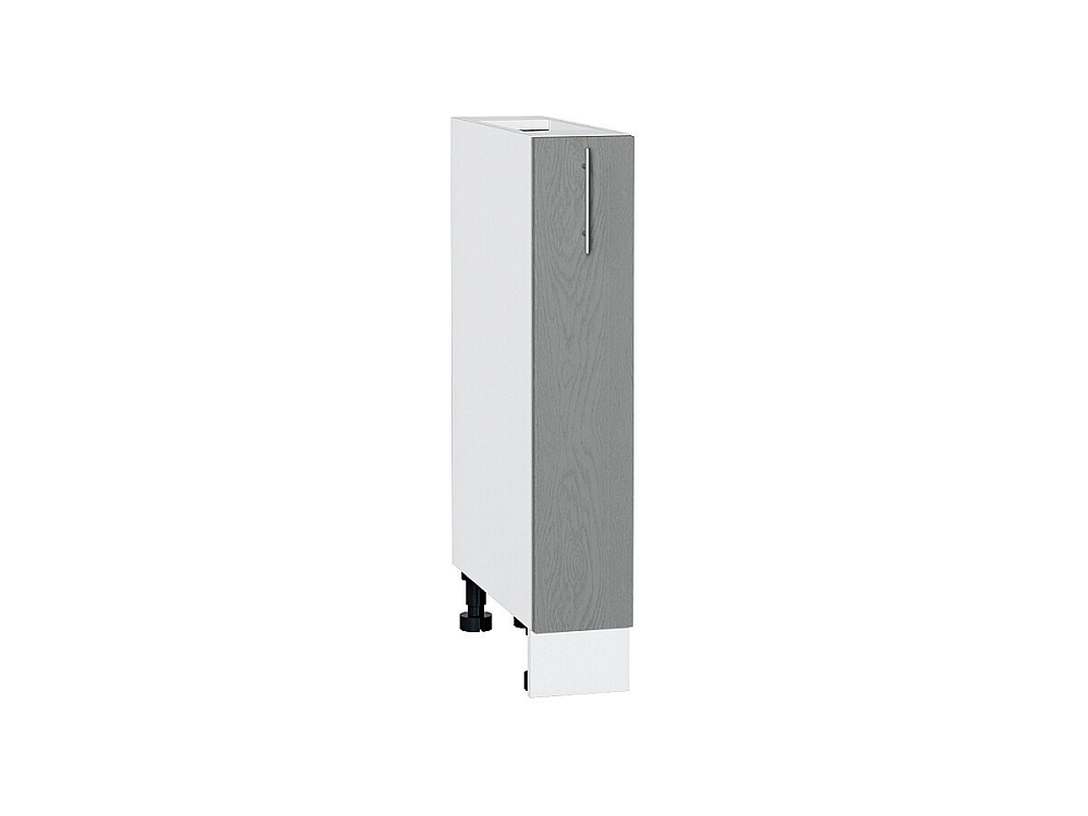 Шкаф нижний бутылочница Сканди (816х150х480) Белый/grey softwood