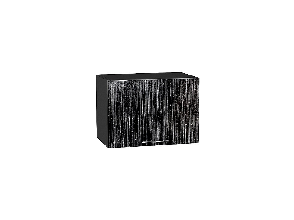 Шкаф верхний горизонтальный Валерия-М (358х500х318) graphite/Черный металлик дождь