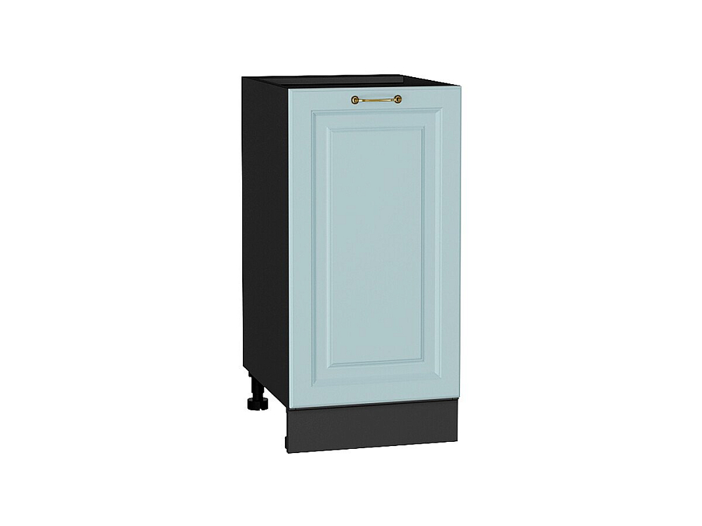 Шкаф нижний с 1-ой дверцей Ницца (816х400х478) graphite/Голубой