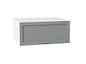 Шкаф верхний горизонтальный с увеличенной глубиной Сканди (358х800х576) Белый/grey softwood