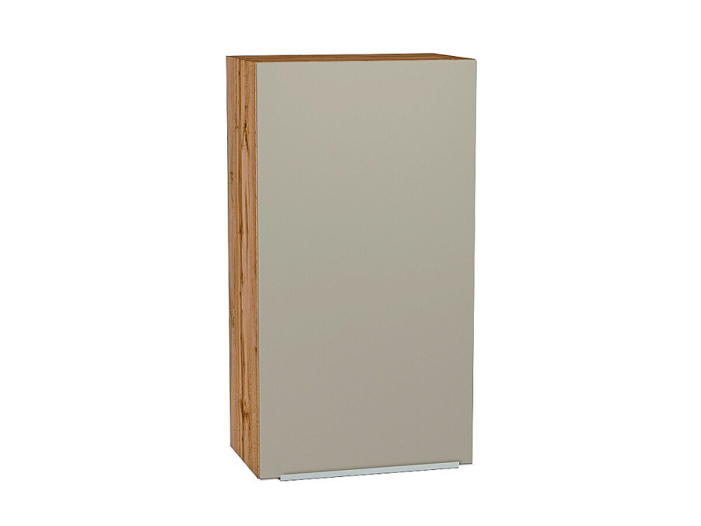Шкаф верхний с 1-ой дверцей Фьюжн (920х500х320) Дуб Вотан/silky grey