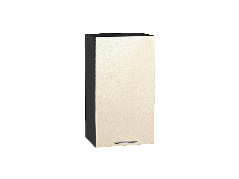 Шкаф верхний с 1-ой дверцей Валерия-М (716х400х318) graphite/Бежевый металлик