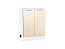Шкаф нижний с 2-мя дверцами Валерия-М (816х600х478) Белый/Бежевый металлик