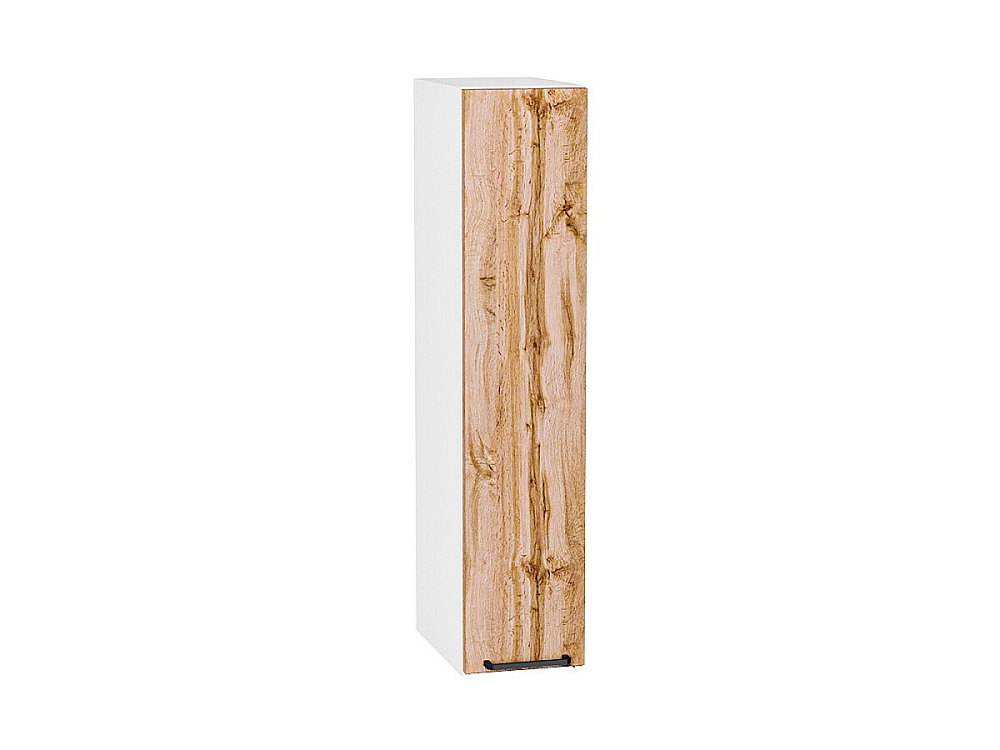 Шкаф верхний бутылочница Флэт (920х200х318) Белый/wotan oak 2s