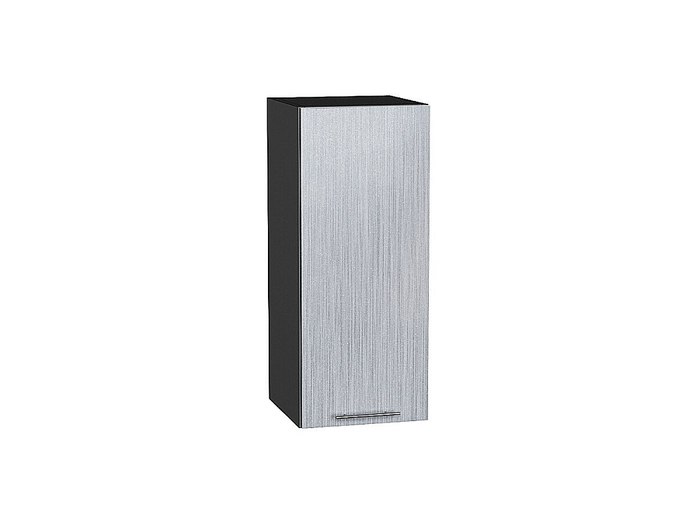 Шкаф верхний с 1-ой дверцей Валерия-М (716х300х318) graphite/Серый металлик дождь светлый