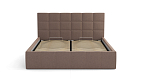 Кровать "Диана" 1600 (Н=1010мм) с подъемным мех. жаккард тесла корица