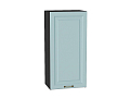 Шкаф верхний с 1-ой дверцей Ницца (920х450х318) graphite/Голубой
