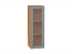 Шкаф верхний с 1-ой остекленной дверцей Сканди (920х300х320) Дуб Вотан/Grey Softwood