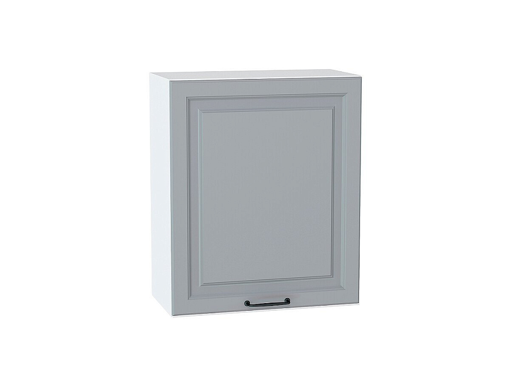 Шкаф верхний с 1-ой дверцей Ницца (716х600х318) Белый/magnum