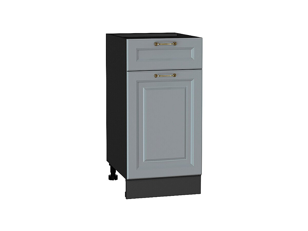 Шкаф нижний с 1-ой дверцей и ящиком Ницца (816х400х478) graphite/Графит