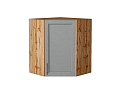Шкаф верхний угловой Сканди (716х600х600) Дуб Вотан/grey softwood