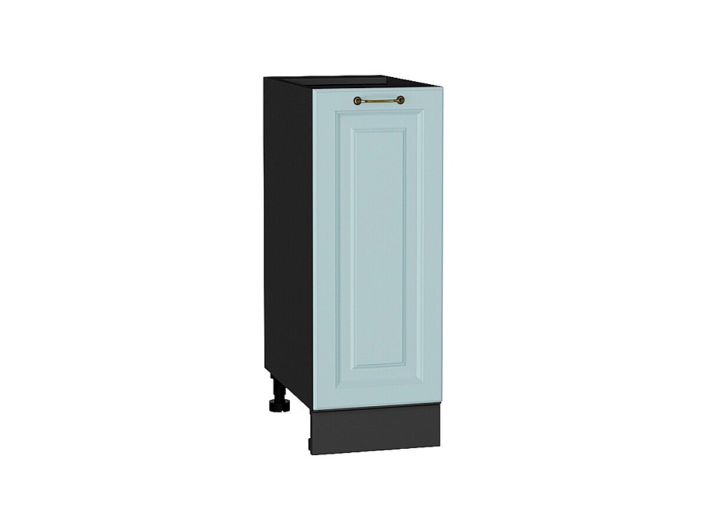 Шкаф нижний с 1-ой дверцей Ницца (816х300х478) graphite/Голубой