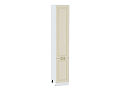 Шкаф пенал с 2-мя дверцами Ницца 400Н (для верхних шкафов высотой 920) (2336х400) Белый/Дуб крем