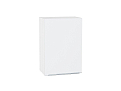 Шкаф верхний с 1-ой дверцей Фьюжн (716х500х320) Белый/silky white