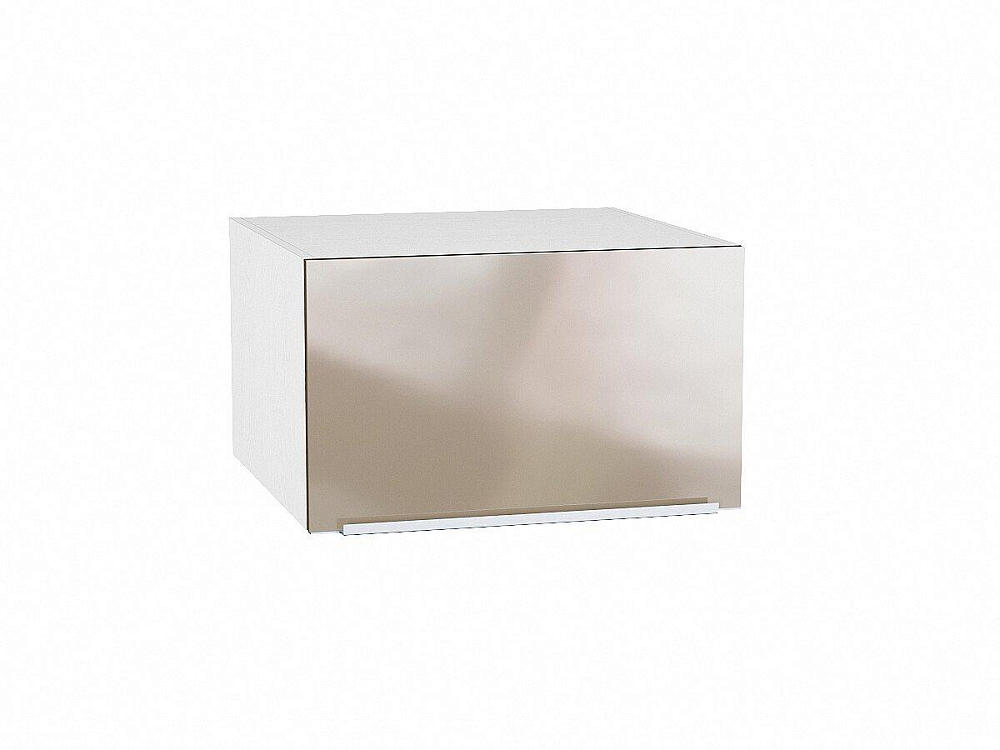 Шкаф верхний горизонтальный с увеличенной глубиной Фьюжн (358х600х576) Белый/gallant