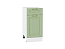 Шкаф нижний с 1-ой дверцей и ящиком Ницца (816х400х478) Белый/Дуб оливковый