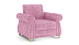 Порто М / Кресло для отдыха (велюр тенерифе розовый / велюр тенерифе крем)