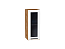 Шкаф верхний с 1-ой остекленной дверцей Глетчер (716х300х318) Дуб Вотан/Айленд Силк