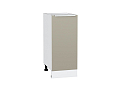 Шкаф нижний с 1-ой дверцей Фьюжн (816х350х480) Белый/silky grey