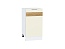 Шкаф нижний с 1-ой дверцей Терра DL (816х450х478) Белый/Ваниль софт
